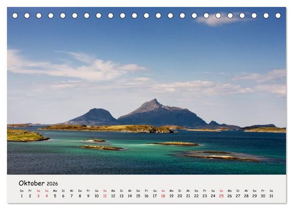 Produktbild: Auf dem Weg zum Nordkap (Tischkalender 2026 DIN A5 quer), CALVENDO Monatskalender