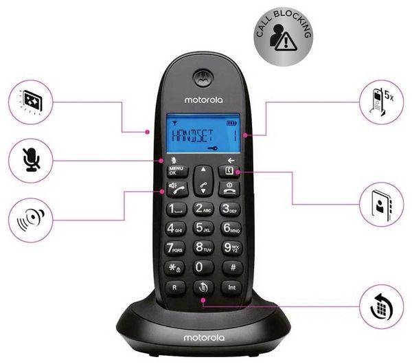 Produktbild: Motorola DECT Phone DECT Mobilteil Schwarz