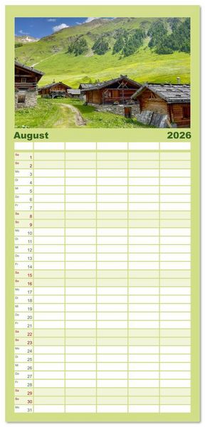Produktbild: Familienplaner 2026 - S&uuml;dtirol - Traumhafte Berge und Seen im Norden Italiens mit 5 Spalten (Wandkalender, 21 x 45 cm) CALVENDO