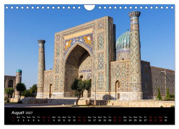 Produktbild: Uzbekistan Land of 1001 nights (Wall Calendar 2027 DIN A4 landscape), CALVENDO 12 Month Wall Calendar