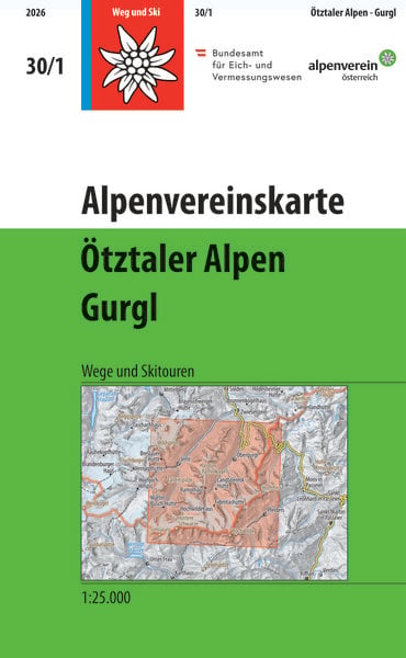 Produktbild: Alpenvereinskarte