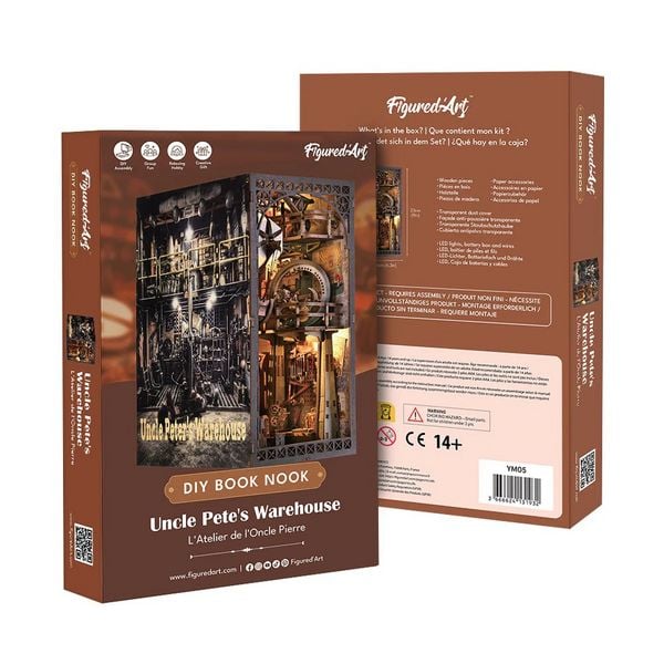 Produktbild: FiguredArt YM05 - DIY Book Nook, Onkel Petes Labor, Puzzle 299 Teile, Miniatur-Diorama