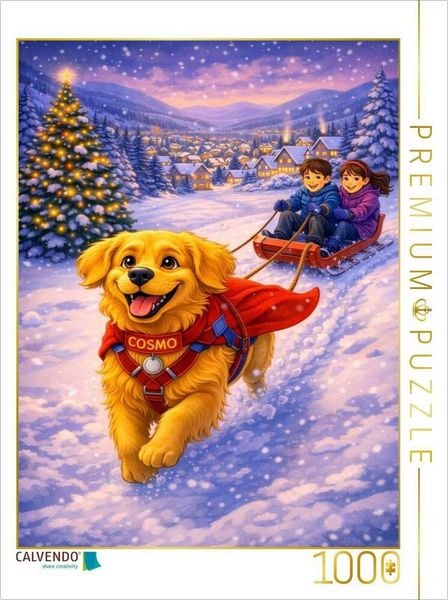 CALVENDO Puzzle Der Schlittenhund | 1000 Teile Lege-Größe 64 × 48 cm Foto-Puzzle für glückliche Stunden