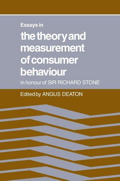 Produktbild: Essays in the Theory and Measurement of Consumer Behaviour