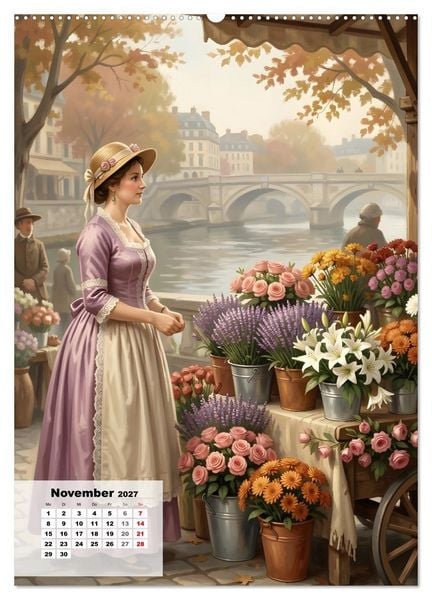 Produktbild: Marktfrauen durch die Jahrhunderte (hochwertiger Premium Wandkalender 2027 DIN A2 hoch), Kunstdruck in Hochglanz