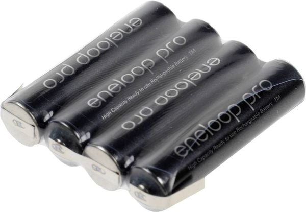 Panasonic eneloop Pro Akkupack 4x Micro (AAA) Z-Lötfahne NiMH 4.8V 900 mAh