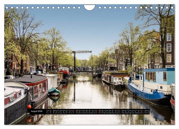 Produktbild: Amsterdam - Impressionen aus dem Grachtengordel (Wandkalender 2026 DIN A4 quer), CALVENDO Monatskalender