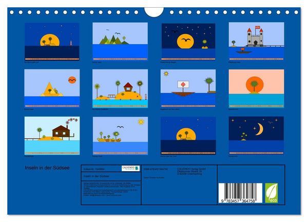 Produktbild: Inseln in der S&uuml;dsee (Wandkalender 2026 DIN A4 quer), CALVENDO Monatskalender