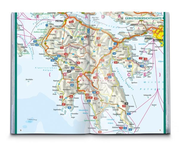 Produktbild: KOMPASS Wanderf&uuml;hrer Peloponnes, 55 Touren