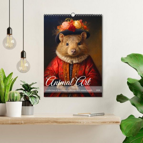 Produktbild: Animal Art - A collection of Renaissance paintings with animal motifs (Wall Calendar 2026 DIN A3 portrait), CALVENDO 12 Month Wall Calendar