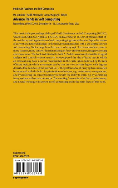 Produktbild: Advance Trends in Soft Computing