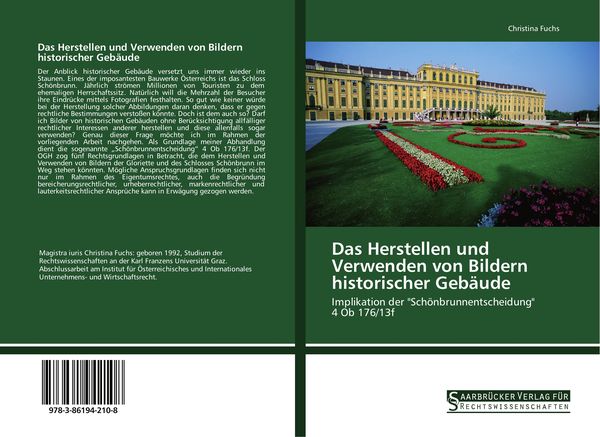 Das Herstellen und Verwenden von Bildern historischer Gebäude, Taschenbuch von Christina Fuchs, Saarbrücker Verlag für Rechtswissenschaften,