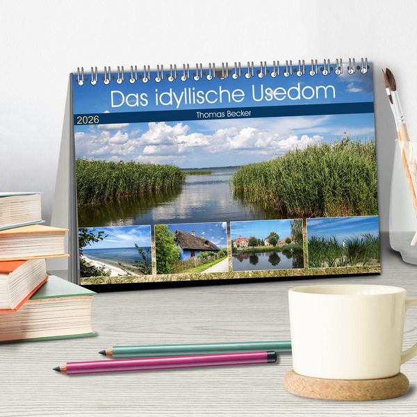 Produktbild: Das idyllische Usedom (Tischkalender 2026 DIN A5 quer), CALVENDO Monatskalender