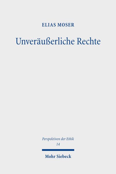 Produktbild: Unver&auml;u&szlig;erliche Rechte