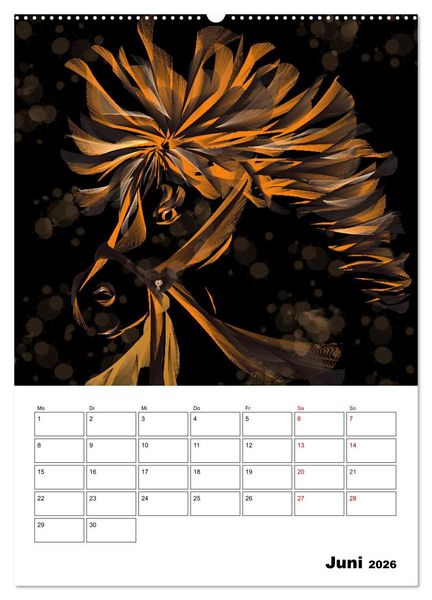 Produktbild: Zauberhaftes Textildesign (Wandkalender 2026 DIN A2 hoch), CALVENDO Monatskalender