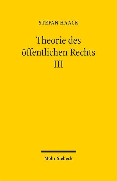 Produktbild: Theorie des &ouml;ffentlichen Rechts III
