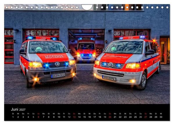 Produktbild: Feuerwehr Braunschweig (Wandkalender 2027 DIN A4 quer), CALVENDO Monatskalender