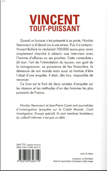 Produktbild: Vincent tout-puissant : l'enqu&ecirc;te que Bollor&eacute; a voulu emp&ecirc;cher