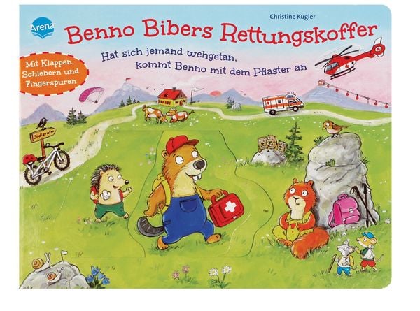 Produktbild: Benno Bibers Rettungskoffer. Hat sich jemand wehgetan, kommt Benno mit dem Pflaster an