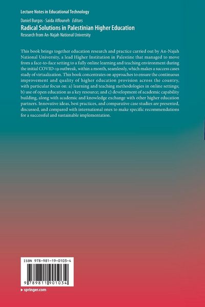 Produktbild: Radical Solutions in Palestinian Higher Education