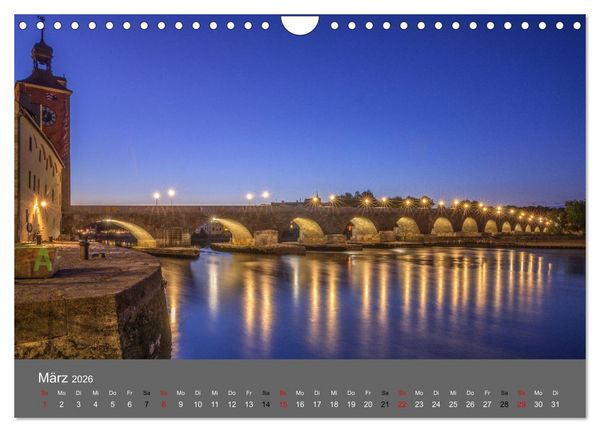Produktbild: Regensburg - Stadtansichten (Wandkalender 2026 DIN A4 quer), CALVENDO Monatskalender