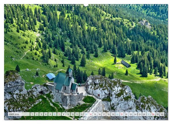 Produktbild: Sehnsuchtsziel Berge - Unterwegs in den Bergwelt rund um M&uuml;nchen (hochwertiger Premium Wandkalender 2026 DIN A2 quer), Kunstdruck in Hochglanz