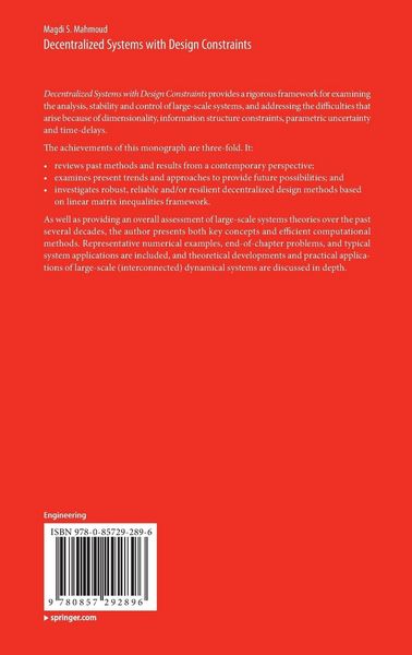 Produktbild: Decentralized Systems with Design Constraints