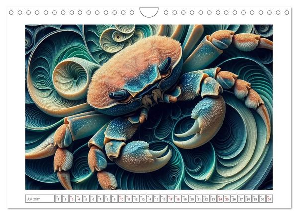 Produktbild: Tierkreisfl&uuml;stern &ndash; Ein Jahr in kosmischen Farben (Wandkalender 2027 DIN A4 quer), CALVENDO Monatskalender