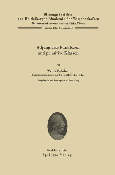 Produktbild: Adjungierte Funktoren und primitive Klassen