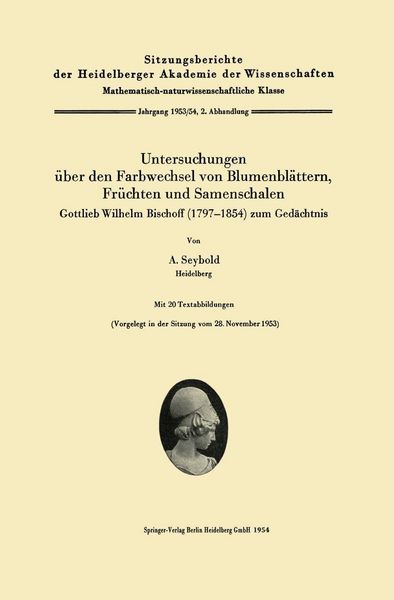 Produktbild: Untersuchungen &uuml;ber den Farbwechsel von Blumenbl&auml;ttern, Fr&uuml;chten und Samenschalen