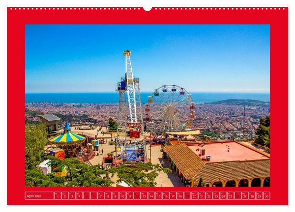 Produktbild: Ein Herz f&uuml;r Barcelona (Wandkalender 2026 DIN A2 quer), CALVENDO Monatskalender