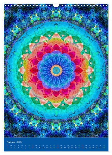 Produktbild: Bl&uuml;hende Mandalas (Wandkalender 2026 DIN A3 hoch), CALVENDO Monatskalender