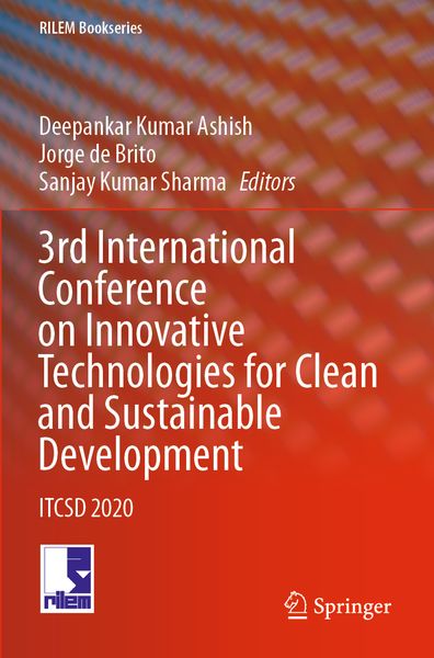 Produktbild: 3rd International Conference on Innovative Technologies for Clean and Sustainable Development