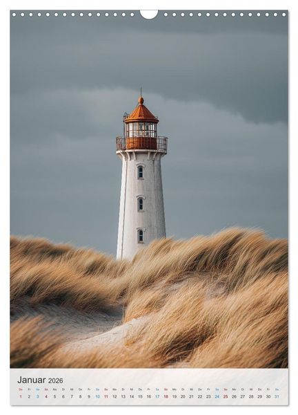Produktbild: Leuchtturm-Fan (Wandkalender 2026 DIN A3 hoch), CALVENDO Monatskalender