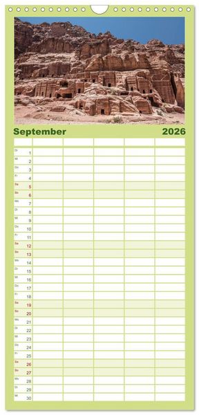 Produktbild: Familienplaner 2026 - Petra Impressionen mit 5 Spalten (Wandkalender, 21 x 45 cm) CALVENDO