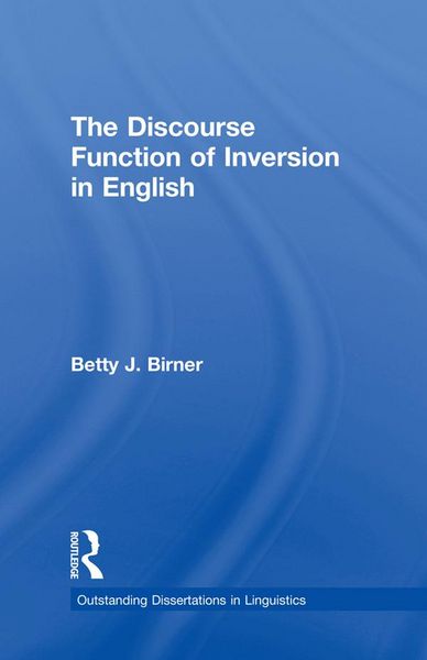 Produktbild: The Discourse Function of Inversion in English