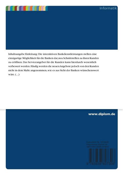 Produktbild: Bankdienstleistungen in interaktiven Medien