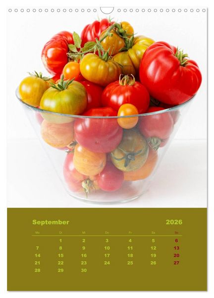 Produktbild: Tomaten - Alles BIO! (Wandkalender 2026 DIN A3 hoch), CALVENDO Monatskalender