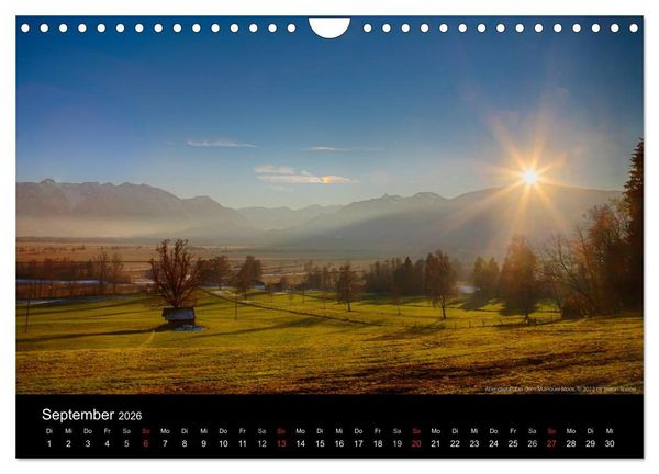 Produktbild: Licht &uuml;ber Bergen und Seen (Wandkalender 2026 DIN A4 quer), CALVENDO Monatskalender