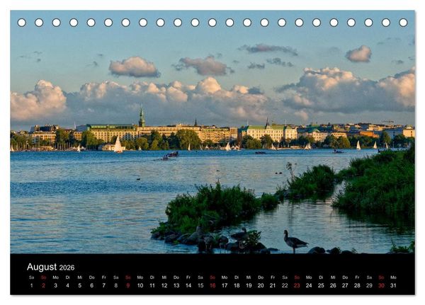 Produktbild: Charmantes Hamburg (Tischkalender 2026 DIN A5 quer), CALVENDO Monatskalender