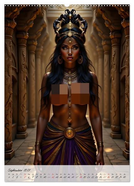 Produktbild: G&ouml;ttinnen der &Auml;gypter (hochwertiger Premium Wandkalender 2027 DIN A2 hoch), Kunstdruck in Hochglanz