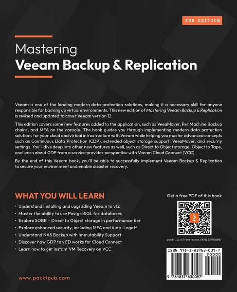 Produktbild: Mastering Veeam Backup & Replication - Third Edition