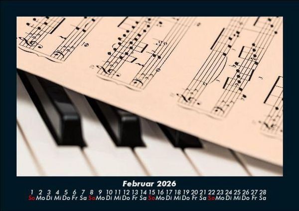 Produktbild: Musik 2026 Fotokalender DIN A5
