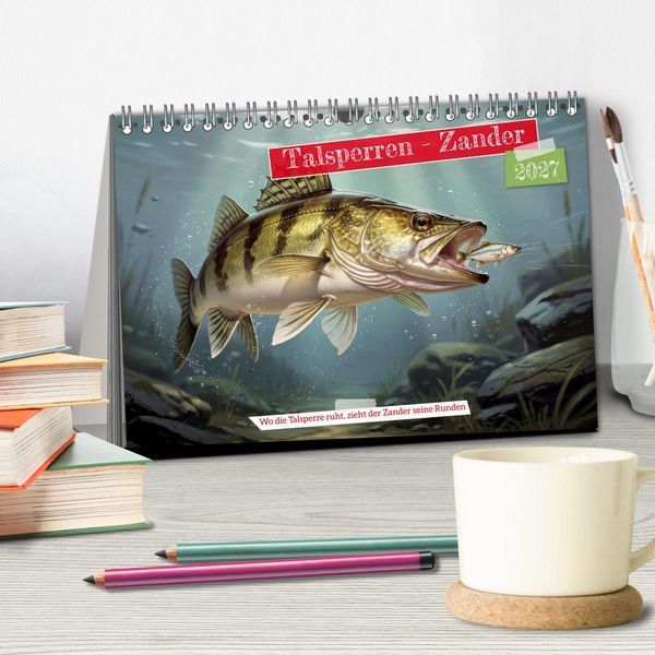 Produktbild: Talsperren - Zander (Tischkalender 2027 DIN A5 quer), CALVENDO Monatskalender