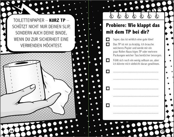 Produktbild: Die freie Mens - Leas COMIC-TAGEBUCH f&uuml;r eine schmerzfreie Regel ohne Binden, Tampons und Co