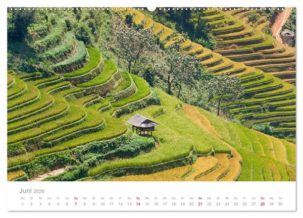 Produktbild: Vietnam - Der Norden (hochwertiger Premium Wandkalender 2026 DIN A2 quer), Kunstdruck in Hochglanz