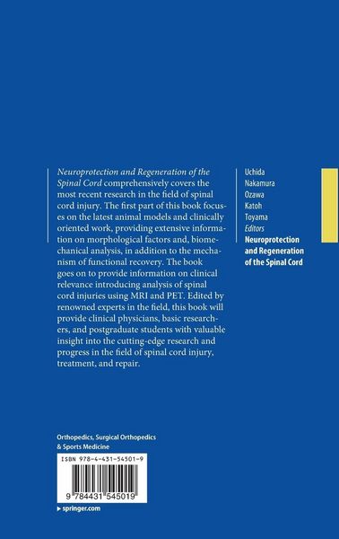 Produktbild: Neuroprotection and Regeneration of the Spinal Cord