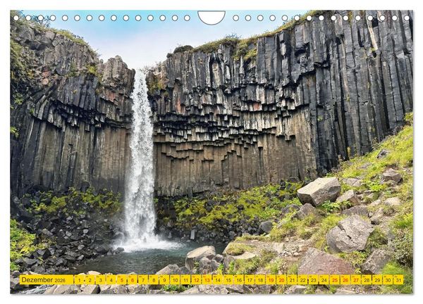 Produktbild: Islands Wasserf&auml;lle (Wandkalender 2026 DIN A4 quer), CALVENDO Monatskalender