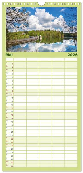 Produktbild: Familienplaner 2026 - Heimat Entdecken: Bergisches Land mit 5 Spalten (Wandkalender, 21 x 45 cm) CALVENDO