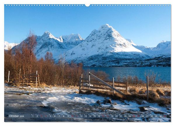 Produktbild: Lyngener Alpen Nord-Norwegen (hochwertiger Premium Wandkalender 2026 DIN A2 quer), Kunstdruck in Hochglanz